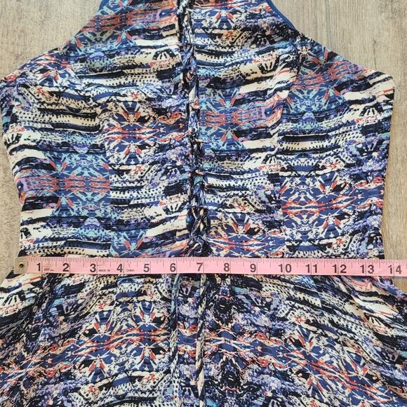 Parker Dress Womens Size S Fit & Flare Skater Mini Silk Lace Front Halter Style - Picture 7 of 14